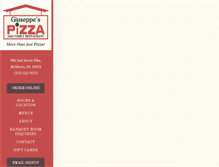 Tablet Screenshot of gpizza.com